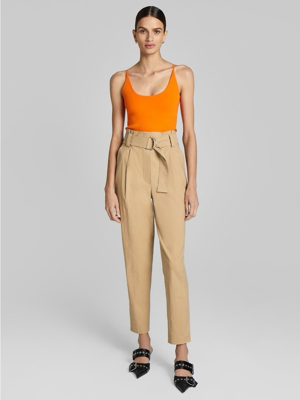 NWOT A.L.C. Diego High Waist Paper Bag Belted Pants